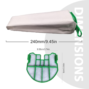 Filtros de Protección del Motor, Bolsa de Polvo para <span class=keywords><strong>Aspiradora</strong></span>, Apta para Piezas de <span class=keywords><strong>Aspiradora</strong></span> de Batería Vorwerk <span class=keywords><strong>Kobold</strong></span> VB100 FP100 - Product Image 2