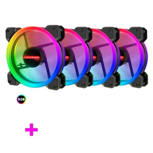 Bán Hàng Trực Tiếp PC Trường Hợp Máy Tính Chơi Game Tủ Fan Với Bộ Điều Khiển Từ Xa 12V PWM 12025 120Mm Làm Mát Argb RGB Fan - Product Image 4