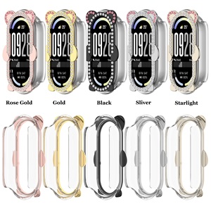 Étui de montre en diamant, étui de montre en PC pour <span class=keywords><strong>Xiaomi</strong></span> Mi Band10/10 NFC/9/9 NFC/8/ 8 NFC, protection d'écran - Product Image 2