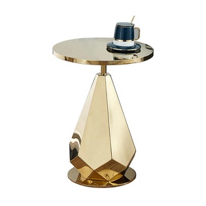 Modern Unique New Style Taper Shape Living Furniture Mirror Tempered <strong>Glass</strong> Top <strong>Round</strong> <strong>Side</strong> <strong>Table</strong> - Product Image 4