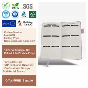 Agendas de poche en lin avec planification mensuelle pour l'organisation de la vie des <span class=keywords><strong>femmes</strong></span>, certifiés ISO 14001 - Product Image 1