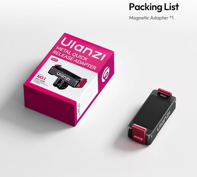 ULANZI OA24 Metal Magnetic Quick Release Adapter Mount for Aluminum Alloy Expansion Connector with 1/4" Screw Hole