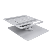 Support pour ordinateur portable pliable et réglable en alliage d'aluminium MK871, rotation à 360°, support informatique avec dissipation thermique creuse pour le bureau