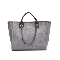 Nouveaux sacs fourre-tout de luxe pour femmes, design tendance 2023, vente en gros, sacs fourre-tout en toile pliables, fournisseur