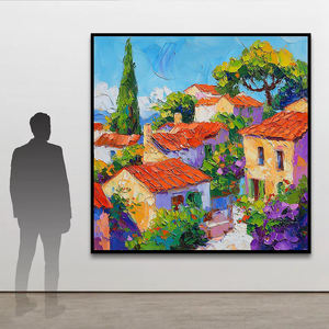 Peinture à l'huile abstraite moderne de paysage <span class=keywords><strong>acrylique</strong></span> Belle conception de <span class=keywords><strong>couteau</strong></span> à palette avec base de support en toile - Product Image 1