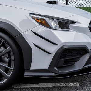 Subaru WRX STI VB 2022 Front Bumper Side Air Blaster <b>Decals</b> Piano Black Carbon Fiber Texture ABS Adhesive <b>Car</b> Stickers - Product Image 1