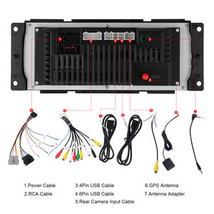 Radio para Auto Hikity de 6.86'' con Android para Chrysler, Jeep y <span class=keywords><strong>Dodge</strong></span>, Estéreo para Auto con CarPlay Inalámbrico, Android Auto, Audio para Auto, WiFi, GPS, Autoradio - Product Image 4