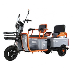 Venta Directa de Fábrica de Triciclo Eléctrico Económico de 8 Pulgadas y 800W para Personas Mayores, Triciclo Eléctrico de Doble Fila para Pasajeros y Carga - Product Image 2