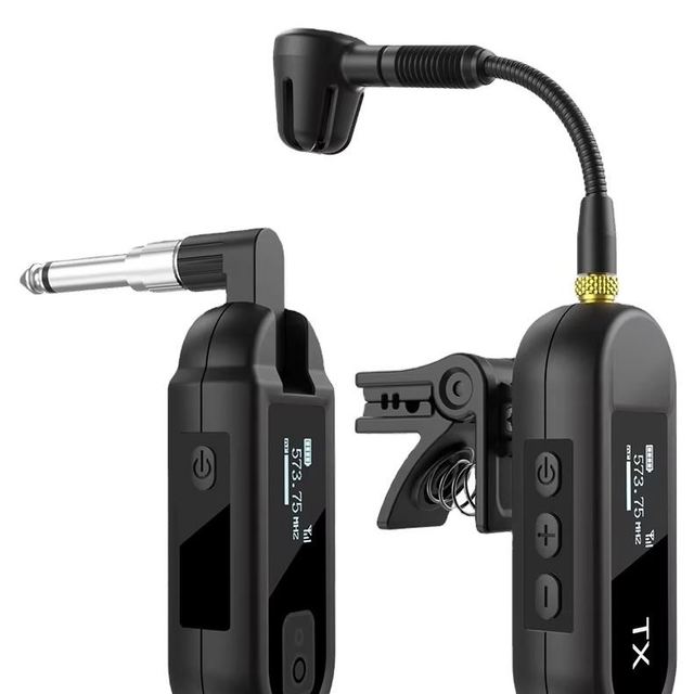 XTUGA M-03 Cordless Clip UHF Wireless Condenser Microphone Saxophone Guitar Conference 1-Year Warranty Lightweight 30m