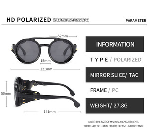 Occhiali da sole autentici da uomo di design sportivo con <span class=keywords><strong>polarizzazione</strong></span> UV400 marca famosa per l'equitazione ciclismo personalizzabile cornice nera TR90 - Product Image 6