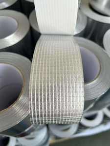 工場3×3mmメッシュアルミテープゴム自己巻き防水強化アルミ箔テープ（紙付き） - Product Image 2