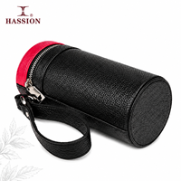 Étui à lunettes en cuir PU personnalisé HASSION, plusieurs compartiments, organiseur de lunettes de soleil pour les marques de lunettes, fournisseur OEM, étiquette privée
