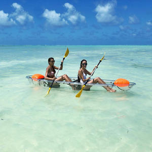 Kayak de pêche transparent Rito, <span class=keywords><strong>bateau</strong></span> canoë à fond transparent en PC, idéal pour les sports nautiques et les loisirs, à prix abordable - Product Image 3