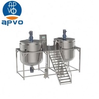 Mélangeur horizontal à grande vitesse de machine de mélangeur de liquide de poudre détergent liquide mélangeant le savon liquide faisant la machine