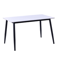 Ensemble de tables à manger et 4 chaises de style moderne et luxueux pour la maison et les restaurants, plateau en pierre frittée
