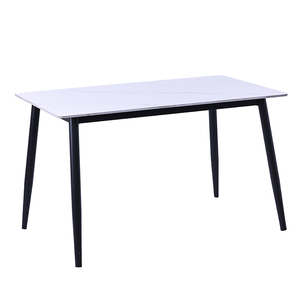 Ensemble <span class=keywords><strong>de</strong></span> tables à <span class=keywords><strong>manger</strong></span> et <span class=keywords><strong>4</strong></span> chaises <span class=keywords><strong>de</strong></span> style moderne et luxueux pour la maison et les restaurants, plateau en pierre frittée - Product Image 3