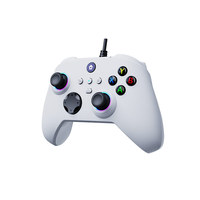 Manette filaire pour XBOX Series S/X, contrôleur filaire pour PC, contrôleur Xsx neutre avec touches arrière et éclairage RGB