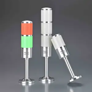 Luce della torre di avvertimento in metallo 1/2/3 strati di colori LED industriali torre di segnalazione luminosa con cicalino HBJD-50M - Product Image 2
