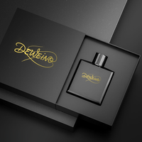 Boîte à tiroir en papier noir pour parfum, personnalisée en usine, pour l'emballage de flacons, boîte artisanale