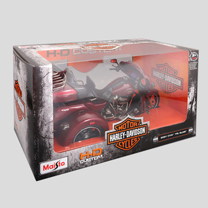 Modelo Mighty <span class=keywords><strong>1</strong></span>:12, Motocicleta Harley-Davidson Trike de Juguete, Réplica de Metal Fundido a Presión, Regalo Decorativo para Hombre - Product Image 2