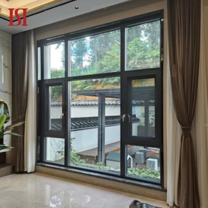 Thương hiệu hàng đầu kính đôi hợp kim nhôm cửa sổ Cửa Sổ Màu Xám biệt thự cách nhiệt xoay mở Áp lực gió P - Product Image 3