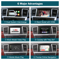 Road Top Android Auto Mirror Link AirPlay Car Play Functions NTG4.5 Wireless CarPlay for Mercedes Benz ML GL W166 X166 2012-2015