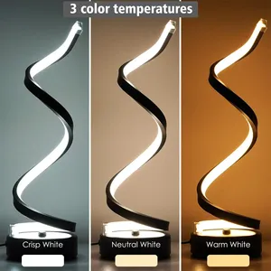 Dim 3 renk Usb Led masa lambası masa lambaları dekoratif yatak odası gece lambası için Modern tasarım yaratıcı yanında başucu - Product Image 3