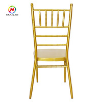 Chaises de Mariage Chiavari en Métal Doré pour Événements et Fournitures de Mariage