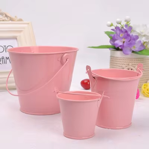Mini macetas de metal de hojalata en colores pastel, pequeñas <span class=keywords><strong>jardineras</strong></span> de hierro para balcón, decoración del hogar, decoración de escritorio, caja de dulces para fiestas - Product Image 1