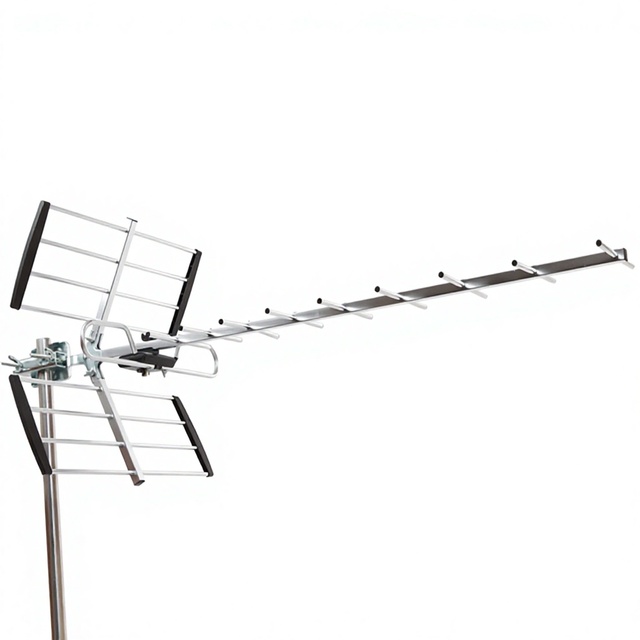 Xinxidi High Gain Uhf 470-800MHz Dvbt2 Yagi Outdoor Long Tv Antenna HD-2618D