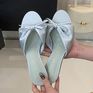 2025 Chaussure Talon Silk Slipper Trendy Sexy Elegant Fashion New Heels for Women - Product Image 3