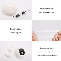 Jouet pour chat interactif automatique suspendu en ABS écologique, avec mouvement aléatoire haut-bas, pour chaton d'intérieur, idéal pour le jeu autonome