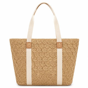 Bolso Tote Tejido Ligero y Transpirable para Mujer, Oferta de Verano, Bolso de Hombro para Viajes y Playa - Product Image 5