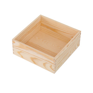 Caja de Almacenamiento de Madera Maciza con Tapa Abierta, Organizador de Escritorio Rectangular, Tamaño Personalizable, Embalaje General - Product Image 5