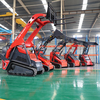 Broyeur forestier skid steer attachements mini skid steer avec mulcher foresterie