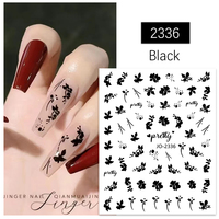 Autocollants 3D TSZS en gros pour ongles, motif floral coloré, autocollants floraux rétro, autocollants à presser pour ongles, autocollants en gel pour ongles