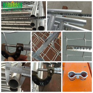 Bền vững mạ kẽm hàng rào kim cương sắt dây lưới kim loại hiện đại Chuỗi liên kết hàng rào vườn hàng rào - Product Image 5