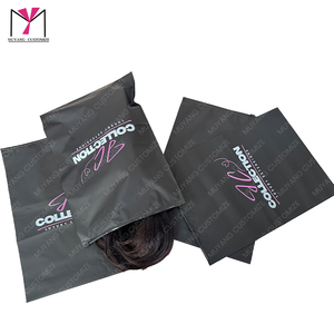 Bolsa de plástico negra personalizada con cierre, en oferta. - Product Image 4