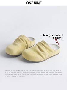 Nouvelles <span class=keywords><strong>mules</strong></span> <span class=keywords><strong>Birkenstock</strong></span> jaunes printemps-été pour <span class=keywords><strong>femme</strong></span>, à bout fermé, style 2026, avec semelle compensée en PU - Product Image 3