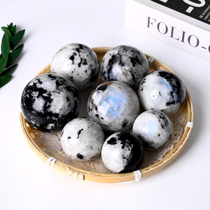 Wholesale Natural Gemstone Polished Sphere <b>Crystal</b> Healing Moonstone Sphere <b>Ball</b> for Fengshui Decoration - Product Image 6