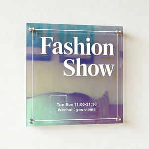 Plaque de porte en acrylique personnalisée avec logo d'entreprise, enseigne publicitaire, panneau de porte, plaque de porte suspendue - Product Image 5