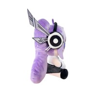 Peluche personnalisée de 20 cm, faite à la main, personnage d'anime ou de jeu, usine OEM ODM, jouet en peluche rembourré en polyester et coton PP, anti-stress
