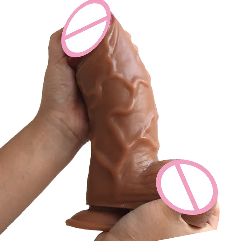 Precio de fábrica LUUK 24cm Envío Directo pene gigante 7cm diámetro súper grueso consolador grande para mujeres