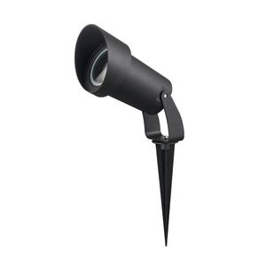 pincho extérieur 1xgu10 noir 22,8x8,6 mm polycarbonate ip65 - éclairage extérieur, résistant aux intempéries, idéal pour - Product Image 1