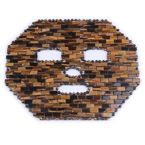 Masque facial en quartz œil de tigre, outil de massage pour les soins de la peau, pour les <span class=keywords><strong>yeux</strong></span> gonflés, la tension, le stress, la relaxation, le spa, le <span class=keywords><strong>yoga</strong></span>, la méditation - Product Image 1