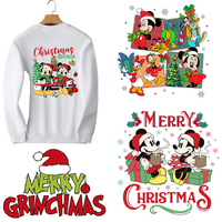 Designs DTF Imperméables et Lavables Impression par Transfert Thermique pour T-Shirt Personnalisé Noël Article à Succès Autocollant Vinyle