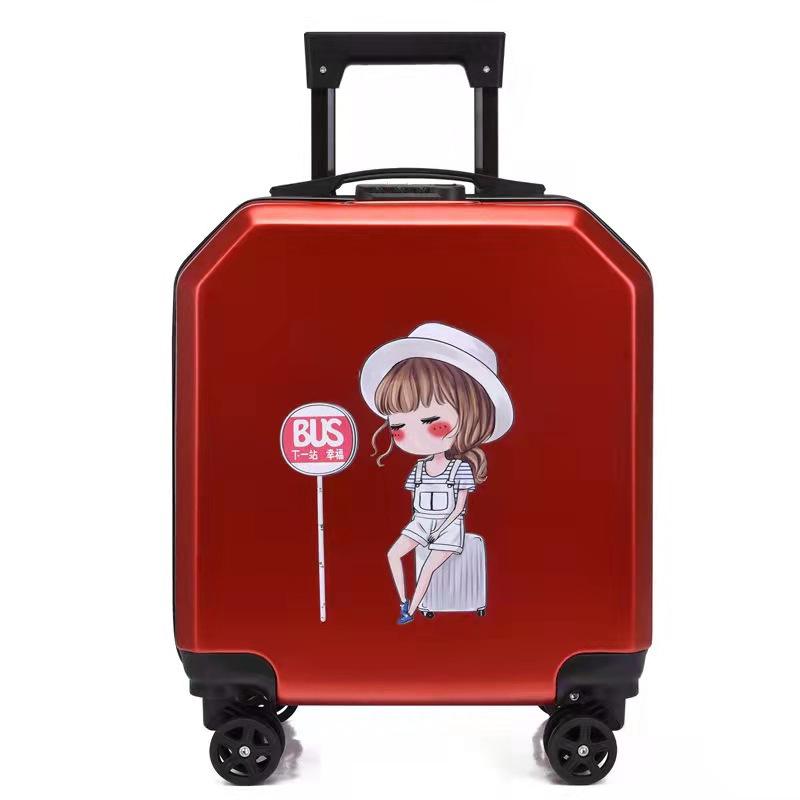 Rouge avec motif de fille