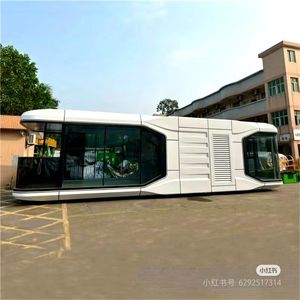 Precio de fabricación profesional Casa ensamblada Camping Tiny Mobile Portable Prefabricado Space Capsule Container House Hotel - Product Image 1