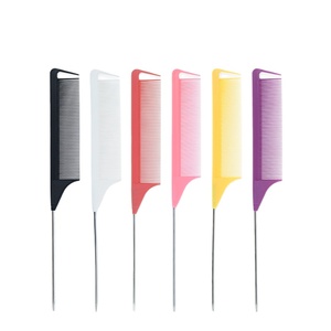 Dropshipping <span class=keywords><strong>Toni</strong></span> et <span class=keywords><strong>Guy</strong></span> Peigne à cheveux en acier résistant à la chaleur avec queue de rat Peigne en fibre de carbone en matériau ABS - Product Image 2