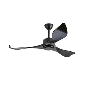 Black 3-blade waterproof outdoor <b>ceiling</b> fan <b>remote</b> <b>control</b> <b>light</b>-emitting diode lamp DC motor <b>remote</b> <b>control</b> high quality - Product Image 1